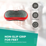 NNEDSZ Red Vibration Machine Platform - Exercise Vibrating Plate - Whole Body Workout