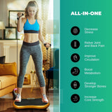NNEDSZ Gold Vibration Machine Platform - Exercise Vibrating Plate - Whole Body Workout