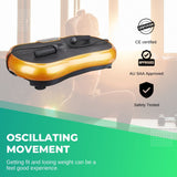 NNEDSZ Gold Vibration Machine Platform - Exercise Vibrating Plate - Whole Body Workout