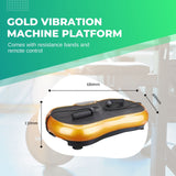 NNEDSZ Gold Vibration Machine Platform - Exercise Vibrating Plate - Whole Body Workout