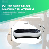 NNEDSZ White Vibration Machine Platform - Exercise Vibrating Plate - Whole Body Workout