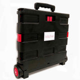NNEDSZ Foldable Shopping Cart - Portable Collapsible Wheeled Folding Trolley Crate