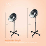 NNEDSZ Free Standing Hair Dryer Hood Bonnet Hairdryer Height Adjustable Salon Equipment