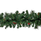 NNEDSZ Christabelle 3.05m Christmas Garland with Berries Pine Tree Decoration Ornament