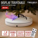 NNEDSZ Christabelle 60cm 100kg Commercial-grade Electric Display Turntable Christmas