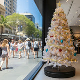 NNEDSZ Christabelle 80cm 200kg Commercial Electric Display Turntable Power Outlet Black