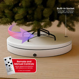 NNEDSZ Christabelle 80cm 200kg Commercial Electric Display Turntable Motorised White