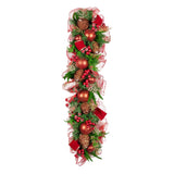 NNEDSZ Christabelle 1m Christmas Garland with Red Berries & Pine Cones Baubles Berries Tree Decoration Ornament Red Green
