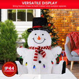 NNEDSZ Christabelle 82cm Sitting Snowman Christmas Display with Lights