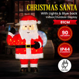 NNEDSZ Christabelle 81cm Christmas Santa Display with Lights