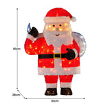 NNEDSZ Christabelle 81cm Christmas Santa Display with Lights