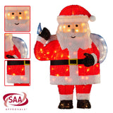 NNEDSZ Christabelle 81cm Christmas Santa Display with Lights