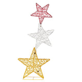 NNEDSZ Christabelle 120cm Triple Star Christmas Display with Lights