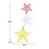NNEDSZ Christabelle 120cm Triple Star Christmas Display with Lights
