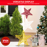NNEDSZ Christabelle 120cm Triple Star Christmas Display with Lights