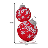 NNEDSZ Christabelle Oversized Christmas Bauble Display Warm White Led Lights Glitter