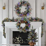 NNEDSZ Christabelle 61cm Pre-Lit Snowy Stamford Spruce Battery-Operated Mini Christmas Tree Multi-Functional LED Timer