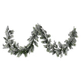 NNEDSZ Christabelle 2.7m Christmas Garland Snowy with LED Lights Stamford Spruce Tree Decoration Ornament