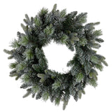 NNEDSZ Christabelle 61cm Christmas Wreath Snowy Stamford Spruce with Coloured LED Lights Front Door Decoration Ornament