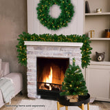 NNEDSZ Christabelle 2.7m Christmas Garland with LED Lights Chadwick Tree Decoration Ornament