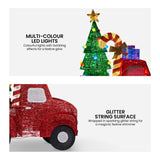 NNEDSZ Christabelle 1.4m Christmas Tree Truck Indoor Outdoor Display Decoration LED Lights Front Yard Lawn Statue Ornament