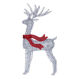NNEDSZ Christabelle Large 1.5m Christmas Reindeer Outdoor Indoor Light-Up Display Decoration Lawn Statue LED Lights Red Bow