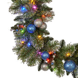 NNEDSZ Swishmas 274cm Blue Collection Multicolour Pre-Lit Christmas Garland