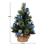 NNEDSZ Swishmas 61cm Blue Collection Pre-Lit Tabletop Christmas Tree