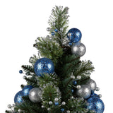 NNEDSZ Swishmas 61cm Blue Collection Pre-Lit Tabletop Christmas Tree