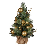 NNEDSZ Christabelle 61cm Battery-operated Christmas Tree Warm Lights Led Table Top Gold