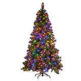 NNEDSZ Christabelle 9ft Christmas Tree Glittery Gold Pine Needles 850 Led Lights Xmas
