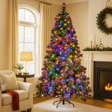 NNEDSZ Christabelle 9ft Christmas Tree Glittery Gold Pine Needles 850 Led Lights Xmas