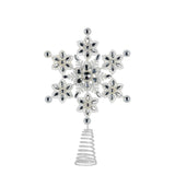 NNEDSZ Christabelle Snowflake Christmas Tree Topper Beaded Decoration Ornament Xmas