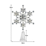NNEDSZ Christabelle Snowflake Christmas Tree Topper Beaded Decoration Ornament Xmas