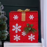 NNEDSZ Christabelle Animated Santa Gift Box Led Christmas Tree Decoration Xmas Ornament