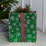 NNEDSZ Christabelle Animated Elf Gift Box Led Lights Christmas Tree Decoration Ornament