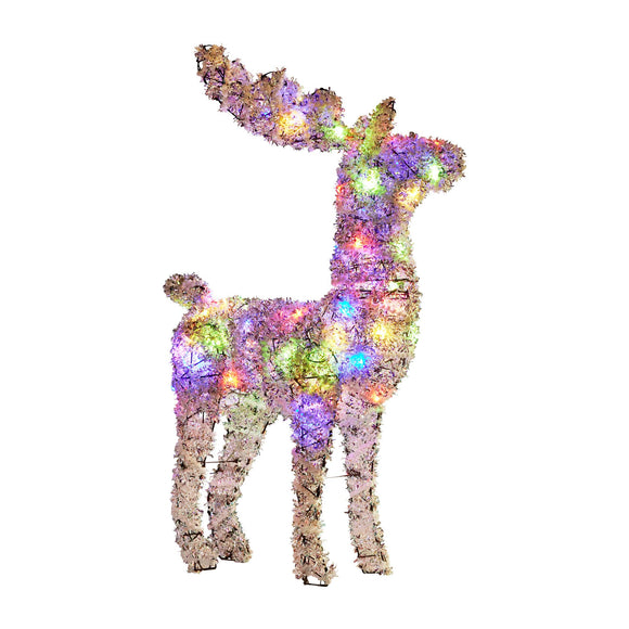 NNEDSZ Christabelle 112cm Animated Reindeer Christmas LED Lights Indoor Outdoor Yard Statue Decoration
