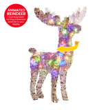 NNEDSZ Christabelle 112cm Animated Reindeer Christmas LED Lights Indoor Outdoor Yard Statue Decoration