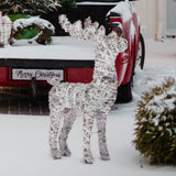 NNEDSZ Christabelle 112cm Animated Reindeer Christmas LED Lights Indoor Outdoor Yard Statue Decoration