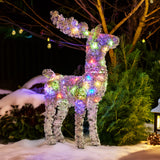 NNEDSZ Christabelle 112cm Animated Reindeer Christmas LED Lights Indoor Outdoor Yard Statue Decoration