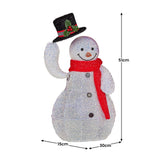 NNEDSZ Christabelle 51cm Animated Snowman Christmas Display Decoration Led Lights Xmas