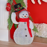 NNEDSZ Christabelle 51cm Animated Snowman Christmas Display Decoration Led Lights Xmas