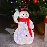 NNEDSZ Christabelle 51cm Animated Snowman Christmas Display Decoration Led Lights Xmas