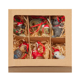 NNEDSZ Christabelle Christmas Aussie Animals Pack of 6 Baubles Tree Decoration Ornaments Gift Pack