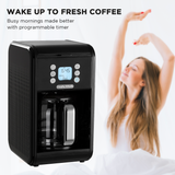 NNEDSZ Morphy Richards Verve Filtered Coffee Maker With Timer - Black