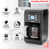 NNEDSZ Morphy Richards Verve Filtered Coffee Maker With Timer - Black