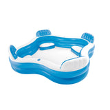NNEDSZ Intex Swim Center Square Inflatable Lounge Pool