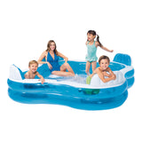 NNEDSZ Intex Swim Center Square Inflatable Lounge Pool