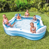 NNEDSZ Intex Swim Center Square Inflatable Lounge Pool