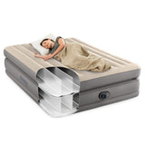 NNEDSZ Intex Dura-Beam Plus Queen Prime Comfort Elevated Air Mattress